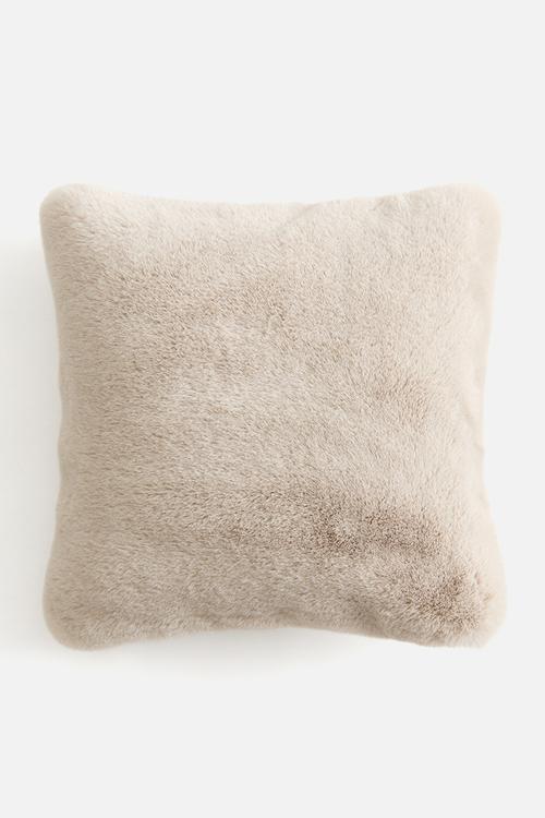 Fluffy cushion cover - light beige