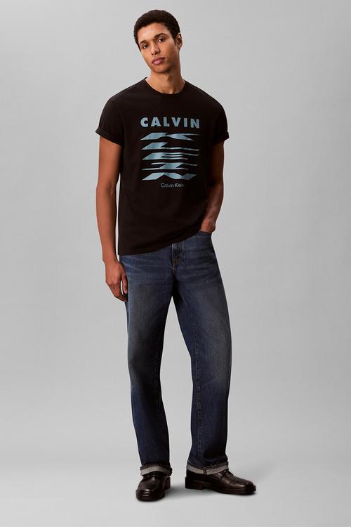 Ss 30S Eu Klein Stretch Graphic Tee - Black