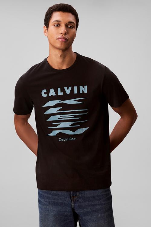 Ss 30S Eu Klein Stretch Graphic Tee - Black
