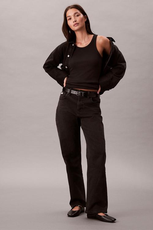 High rise straight ck essential black - ck essential black