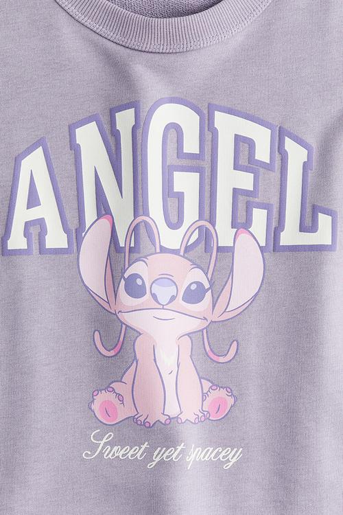 Printed T-shirt - light purple/lilo & stitch