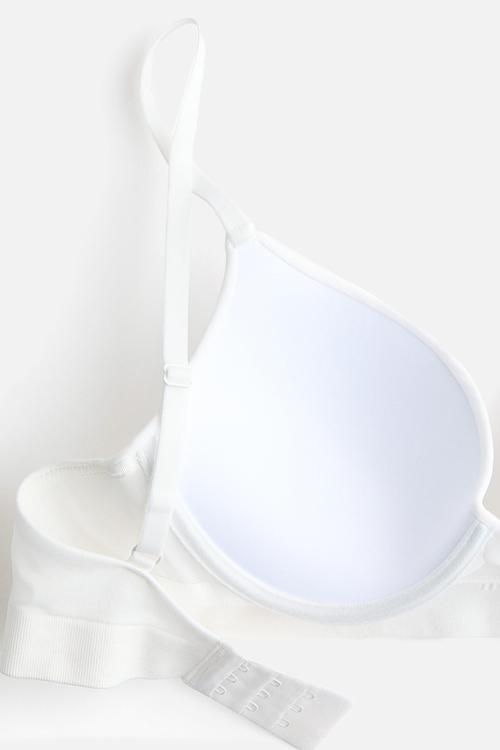 Seamless push-up-bra - white