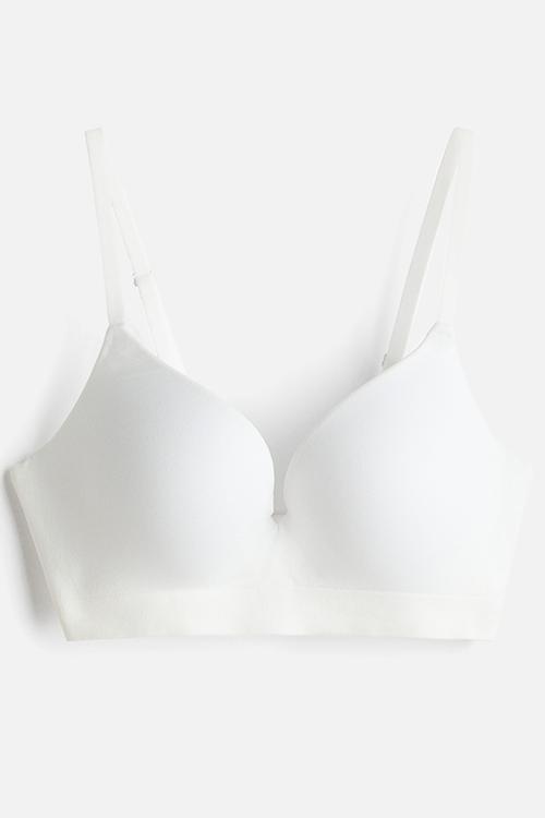 Seamless push-up-bra - white