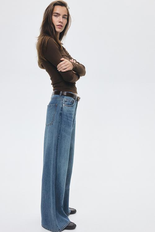 Wide regular jeans - denim blue