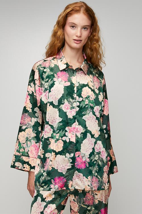 Jade shirt - green print