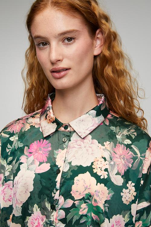 Jade shirt - green print