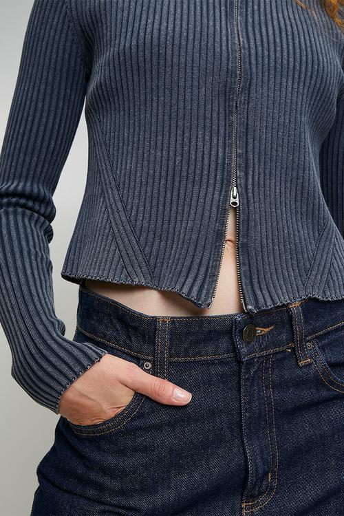 2 way washed slim l\s knit wmn - Salute gd