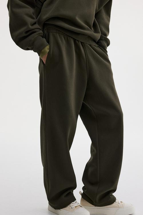 Loose fit sweatpants - khaki green 