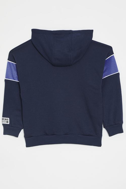 Nike pe french terry pullover hoodie - midnight navy
