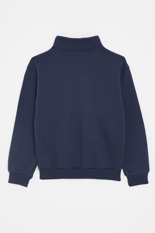 Nike 1/4 zip long sleeve top - midnight navy