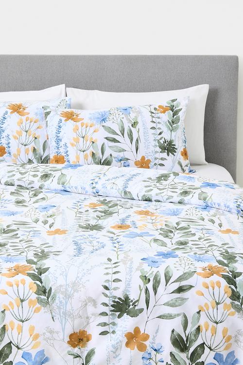 Fiora Bloom Cotton Blend Duvet Cover Set Multi