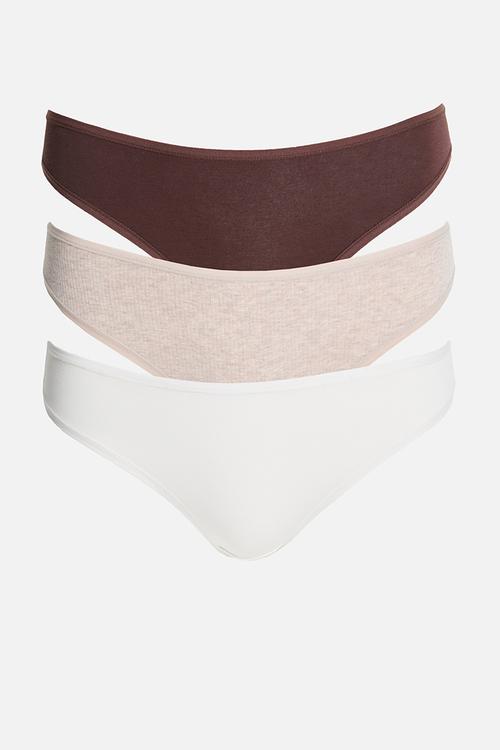 3-Pack cotton bikini briefs - multi