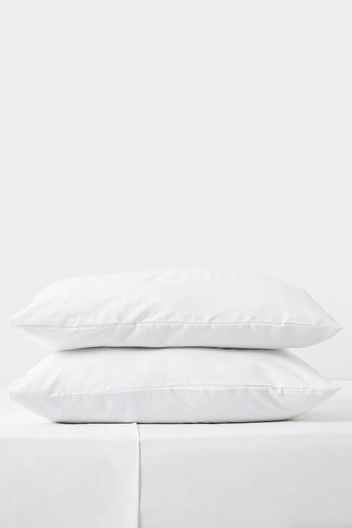 Cotton Blend Brushed Winter 2pk p/case Set White