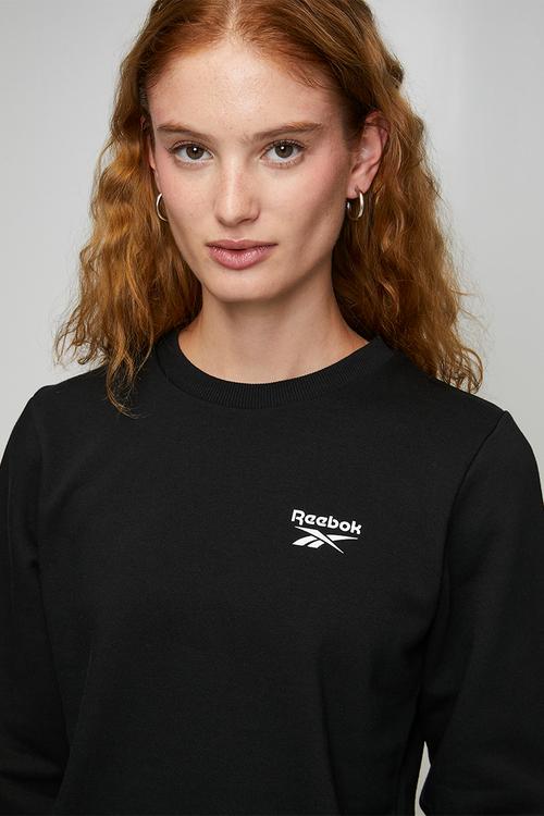 Harper Crewneck Cropped Sweatshirt - Black