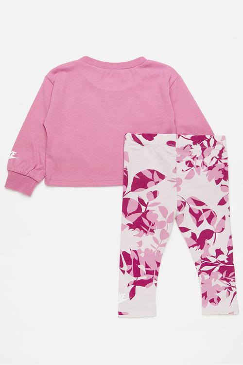 Nike printed club legging set - platinum violet