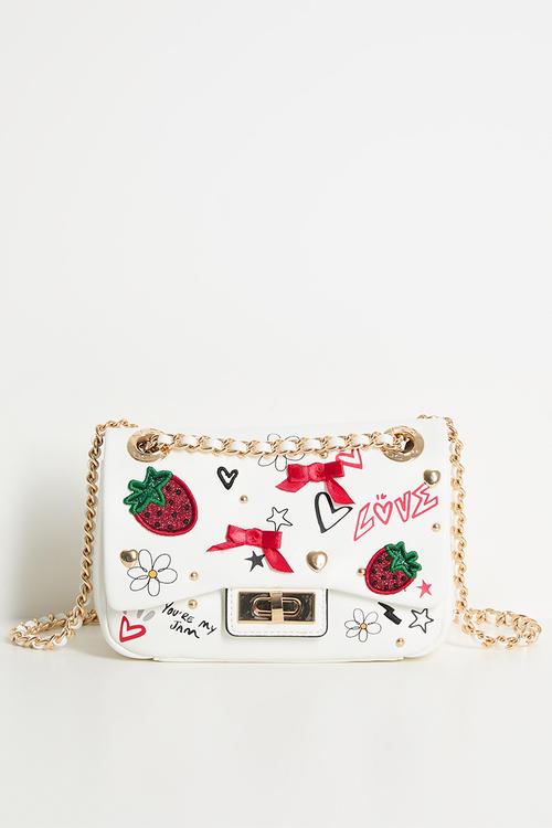 Lovebag White Shoulder Bag