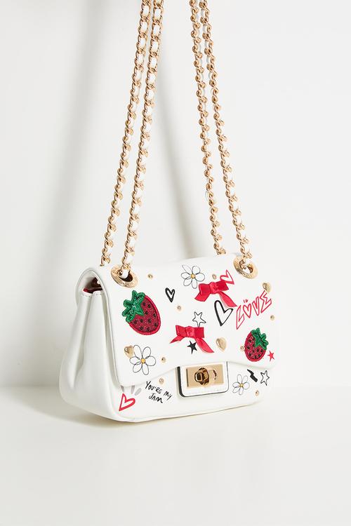 Lovebag White Shoulder Bag