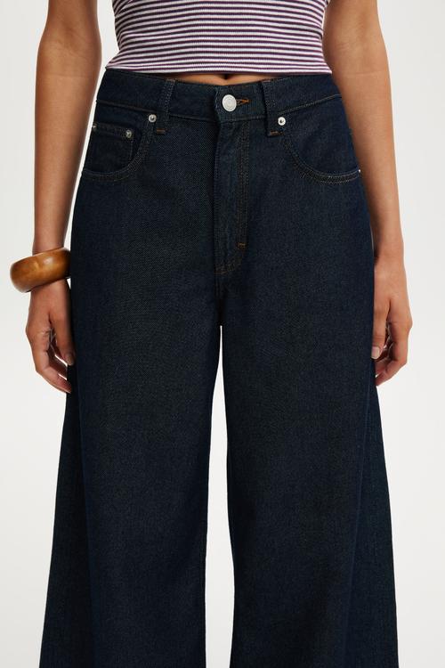 High rise wide jean - aries blue