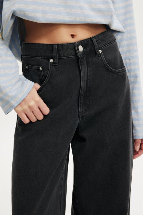 High rise wide jean - leo black
