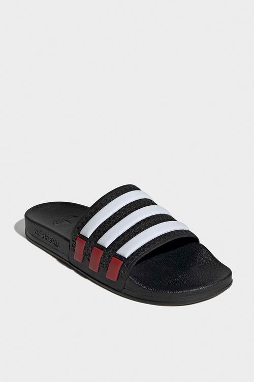 Adilette og cf - core black/ftwr white/better scarlet