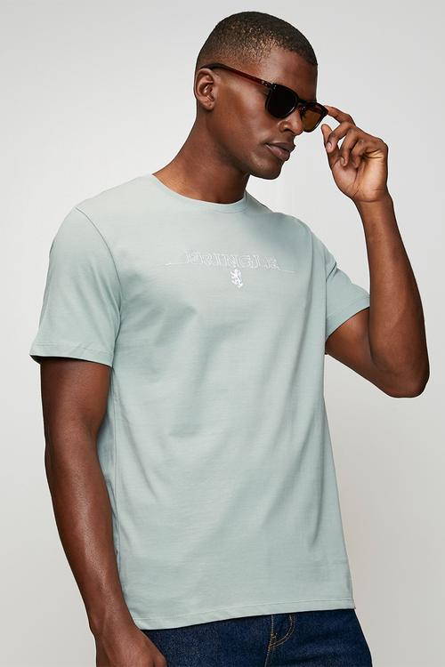 Gerald Embroidery Tee - Sage