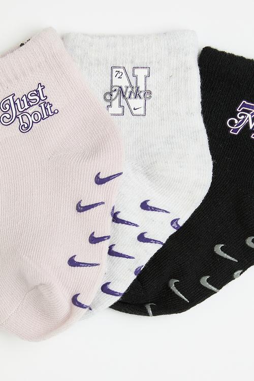 Nike varsity prep gripper socks 3-pack - court purple