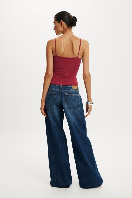 Low rise wide jean - scorpio blue