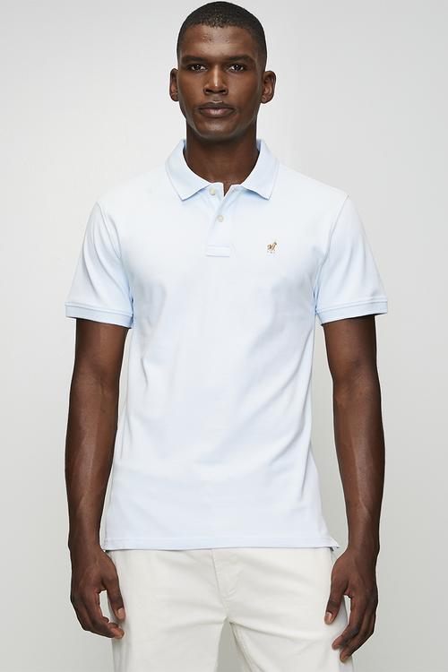 Carter Essential Pique Ss Golfer - Light Blue