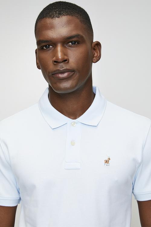 Carter Essential Pique Ss Golfer - Light Blue