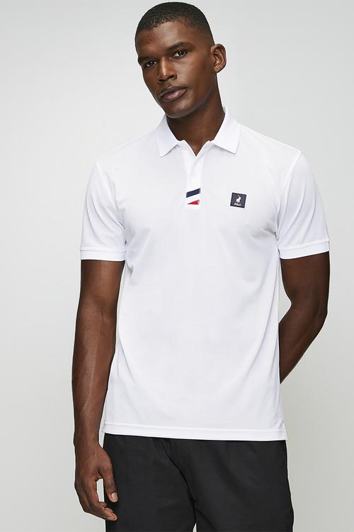 Lihle Sport Ss Logo Badge Golfer - White