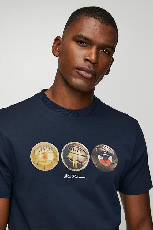 3 Ball 260g T-shirt - Navy
