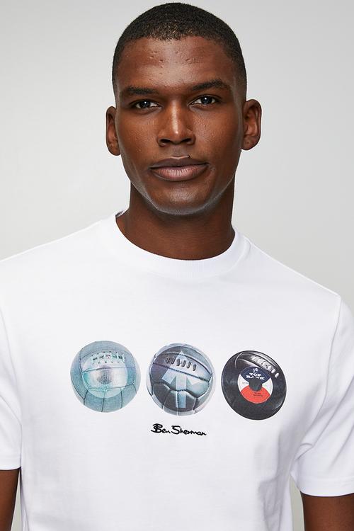 3 Ball 260g T-shirt - White