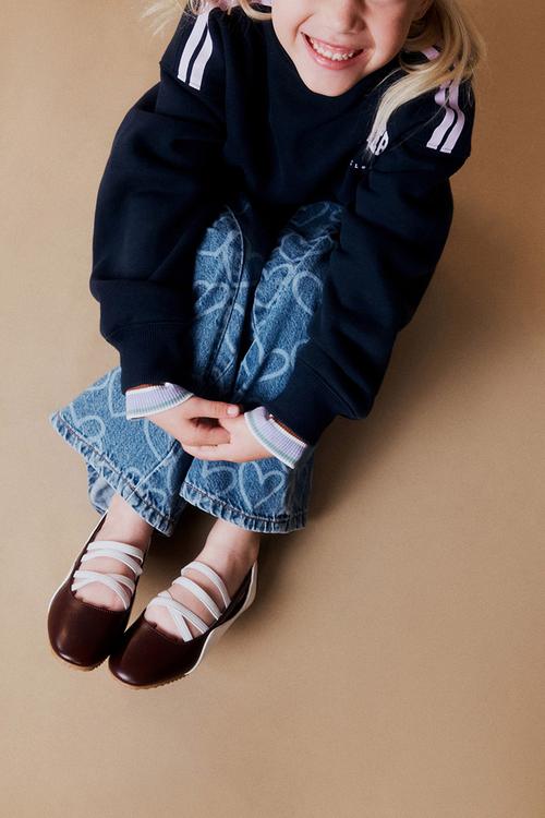 Spencer Sporty Flats - Bordeaux/White
