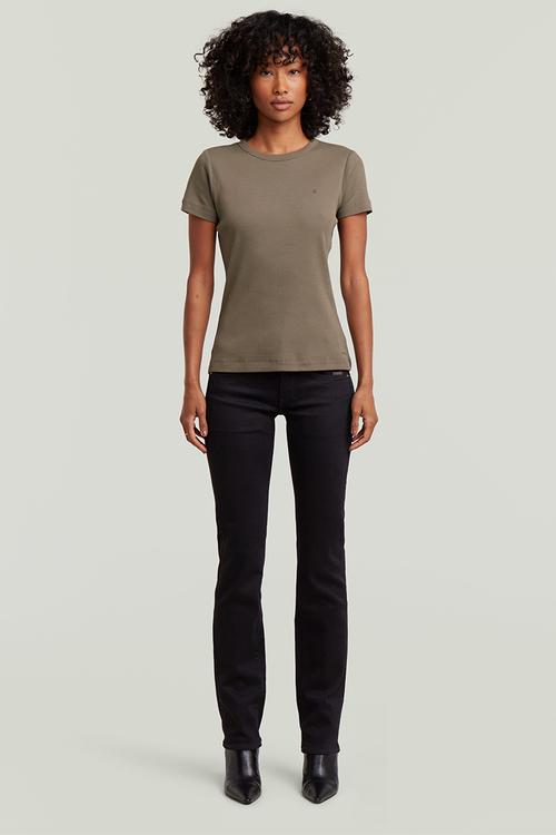 Slim rib r t wmn - Turf