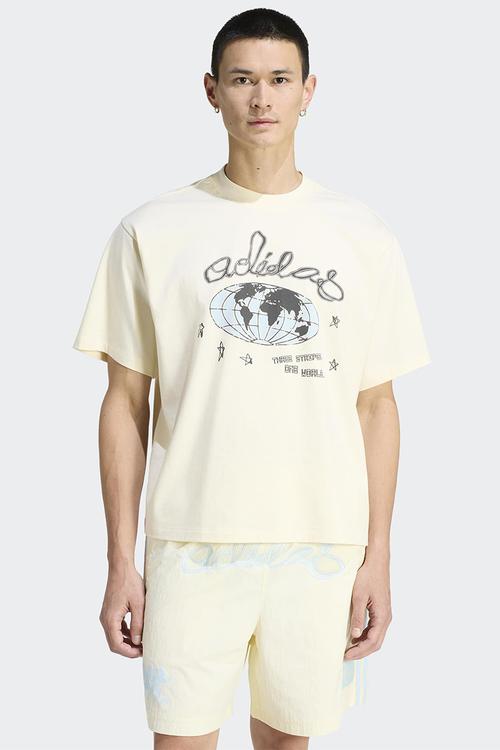 Originals One World Graphic Tee - Cream White
