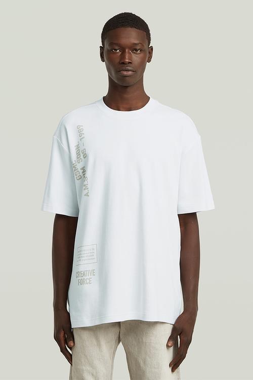 Stencil Gr Relaxed R T - White