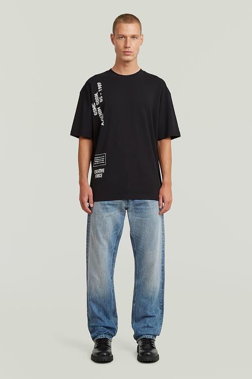 Stencil Gr Relaxed R T - Dk Black