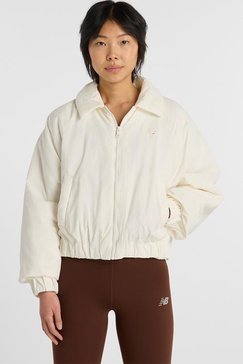 NB Athletics Woven Bomber Jacket - Sea Salt