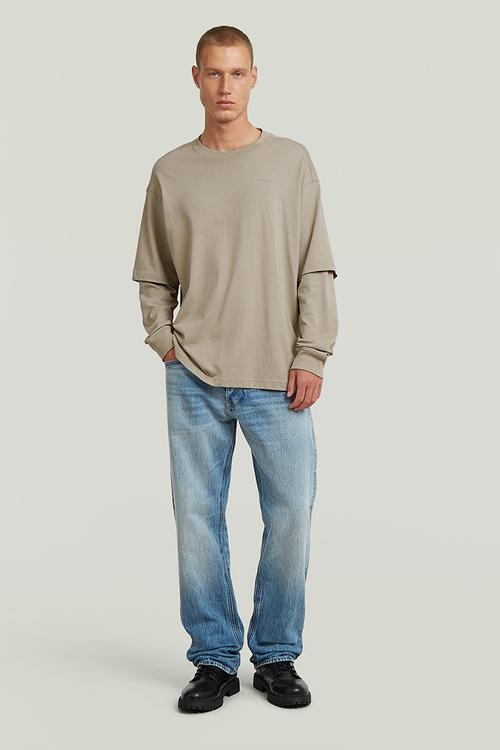 Double Sleeve Loose R T - Elephant Skin