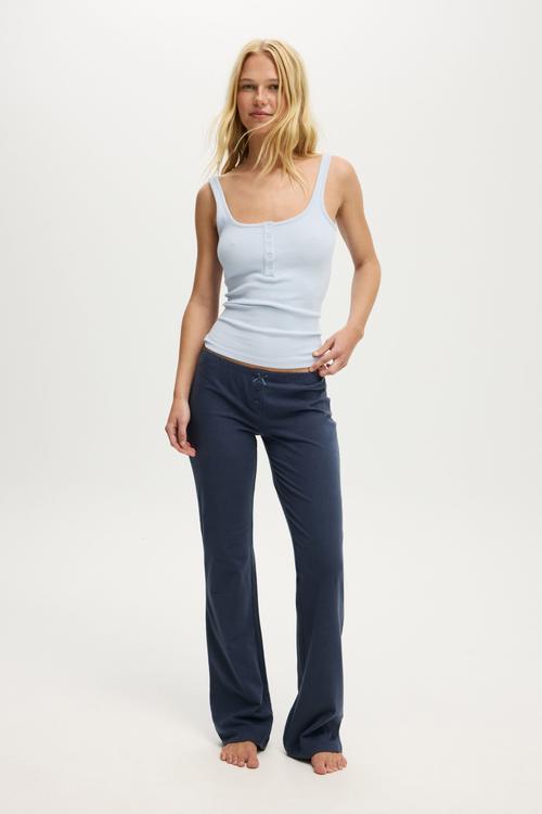 Dreamy soft flare pant - steely blue wash