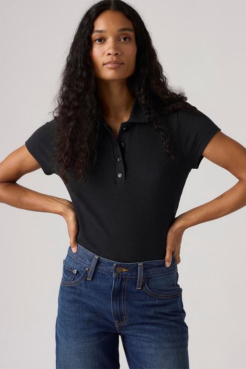 Rory ss polo - anthracite night rib