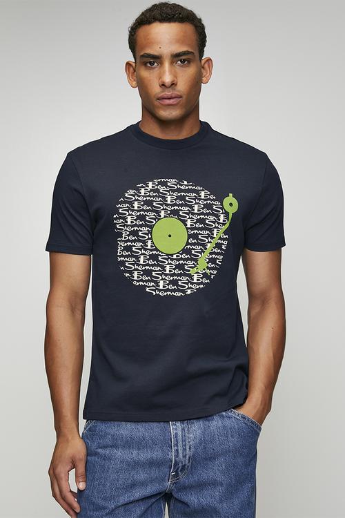 Ben Sherman Record 260g Tee Shirt - Navy