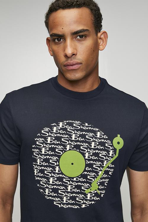 Ben Sherman Record 260g Tee Shirt - Navy