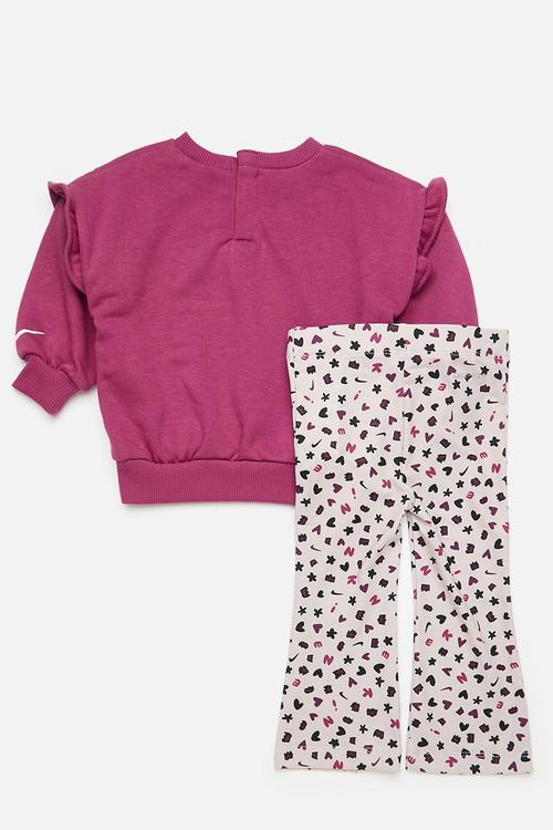 Nike essentials all-over print femme set - platinum violet