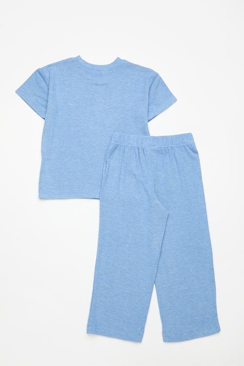 Cuddlecosy Short/Long Pyjama Set - Blue Bonnet Marle