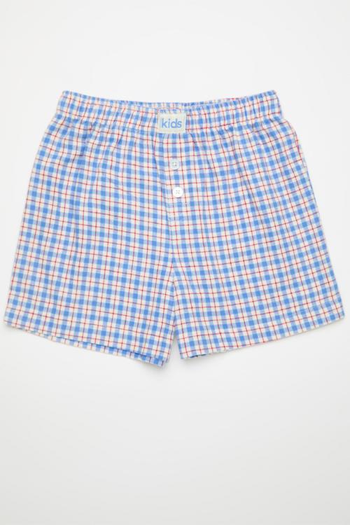 Sleepover Pyjama Short 2 Pack - Blue Bonnet Check/In The Navy Check