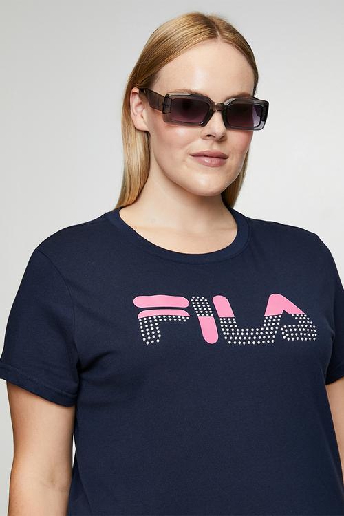 Plus Clarissa T-Shirt - Fila Blue