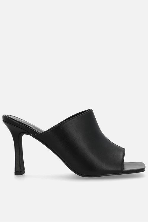 Manola stiletto mule heel - black pu