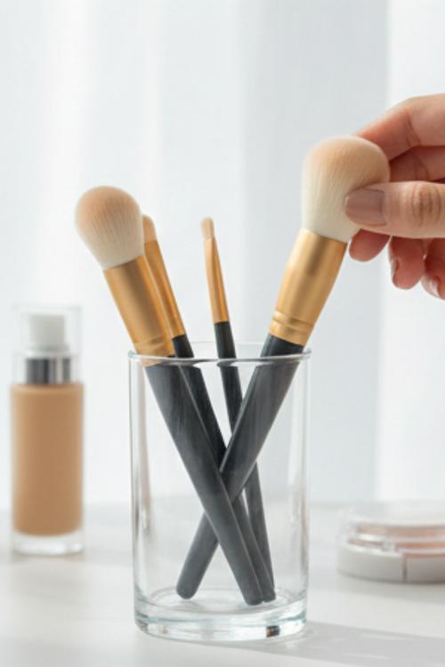 Make Up Brush 10 Piece Set - Aqua