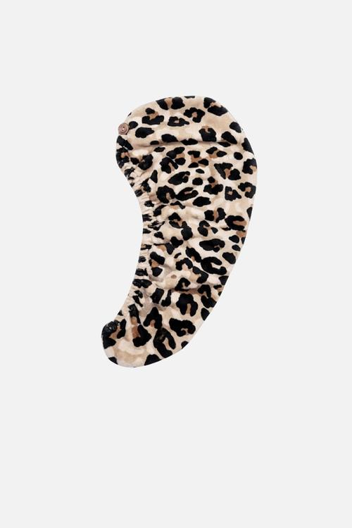 Microfiber Hair Towel - Leopard